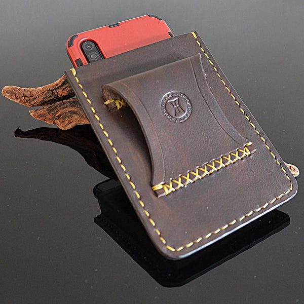 Genuine Leather Hand Stitched Cell Phone Belt Case Pouch Holster for iPhone 14 15 16 17 Pro Max Samsung Galaxy S22 S23 S24 S25 Note
