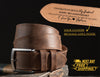 Personalized Leather Belt for Anniversary - Handcrafted Custom Belt for Him, Valentines Day Gift for Husband, Unique Boyfriend Gift