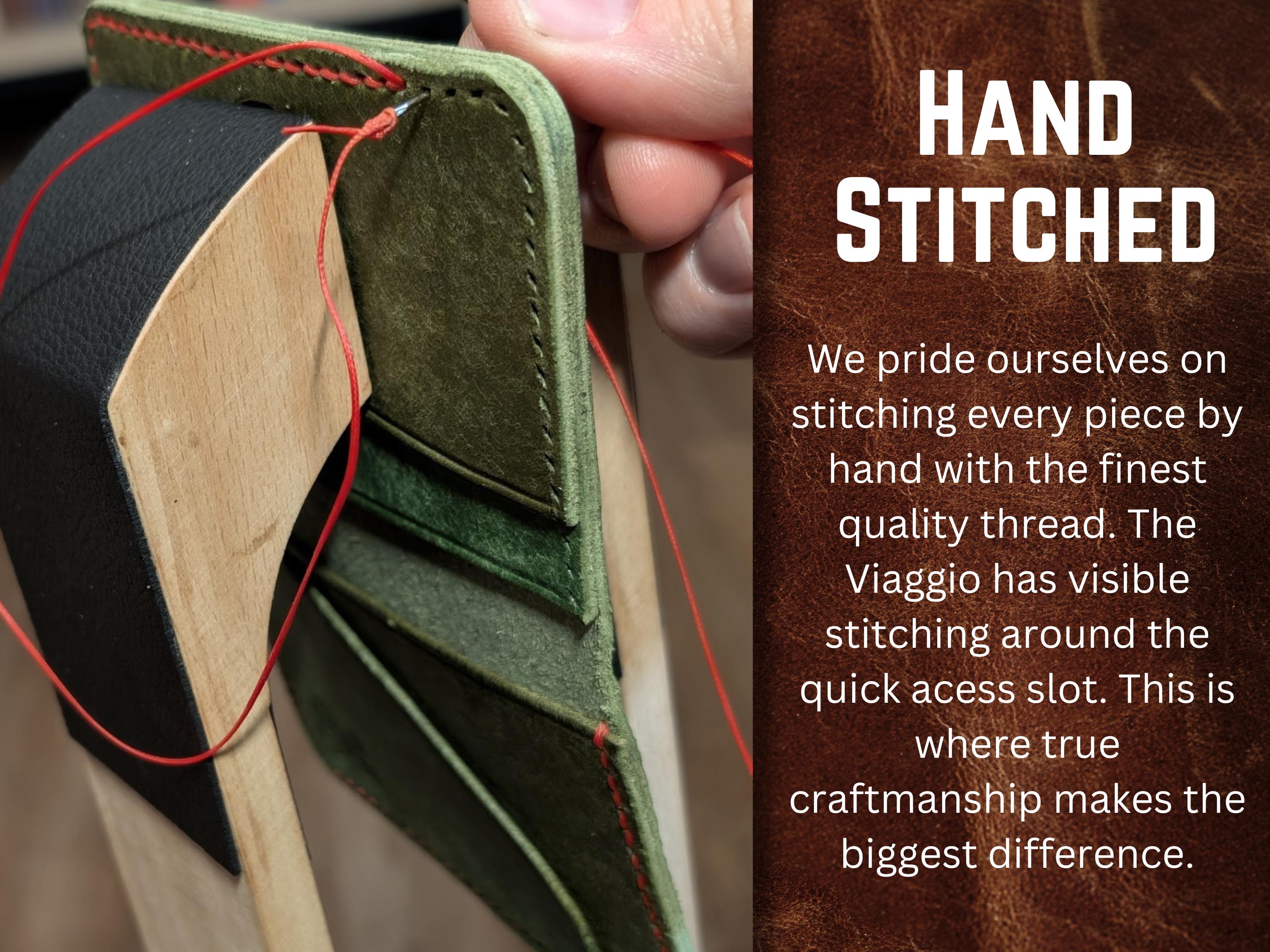Italian Leather Flap Wallet: Minimalist Cardholder, Tap-to-Pay