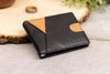 Mens Personalized Slim Leather Wallet With Money Clip, RFID Blocking Card Holder