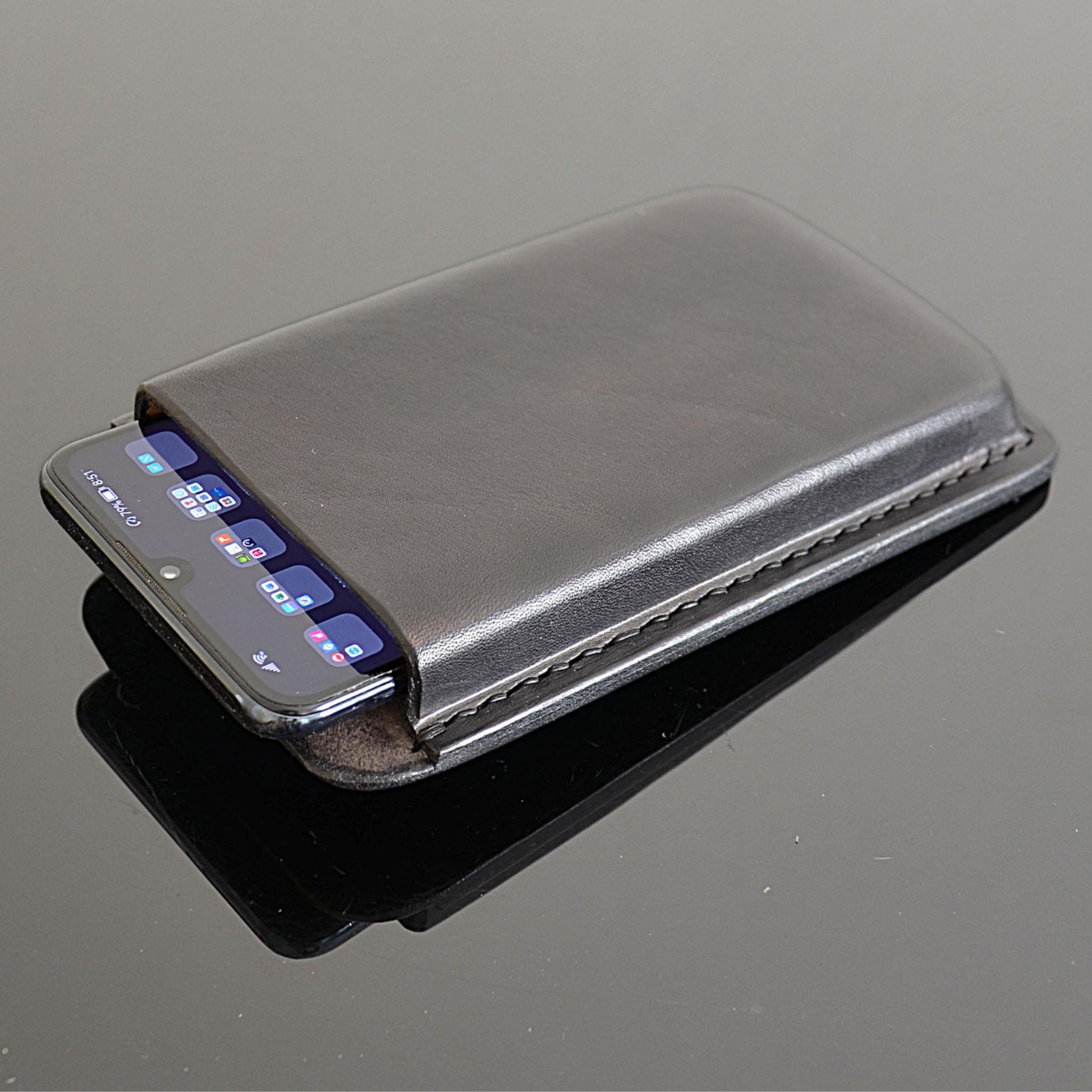 Genuine Leather Hand Stitched Cell Phone Belt Case Pouch Holster for iPhone 14 15 16 17 Pro Max Samsung Galaxy S22 S23 S24 S25 Note