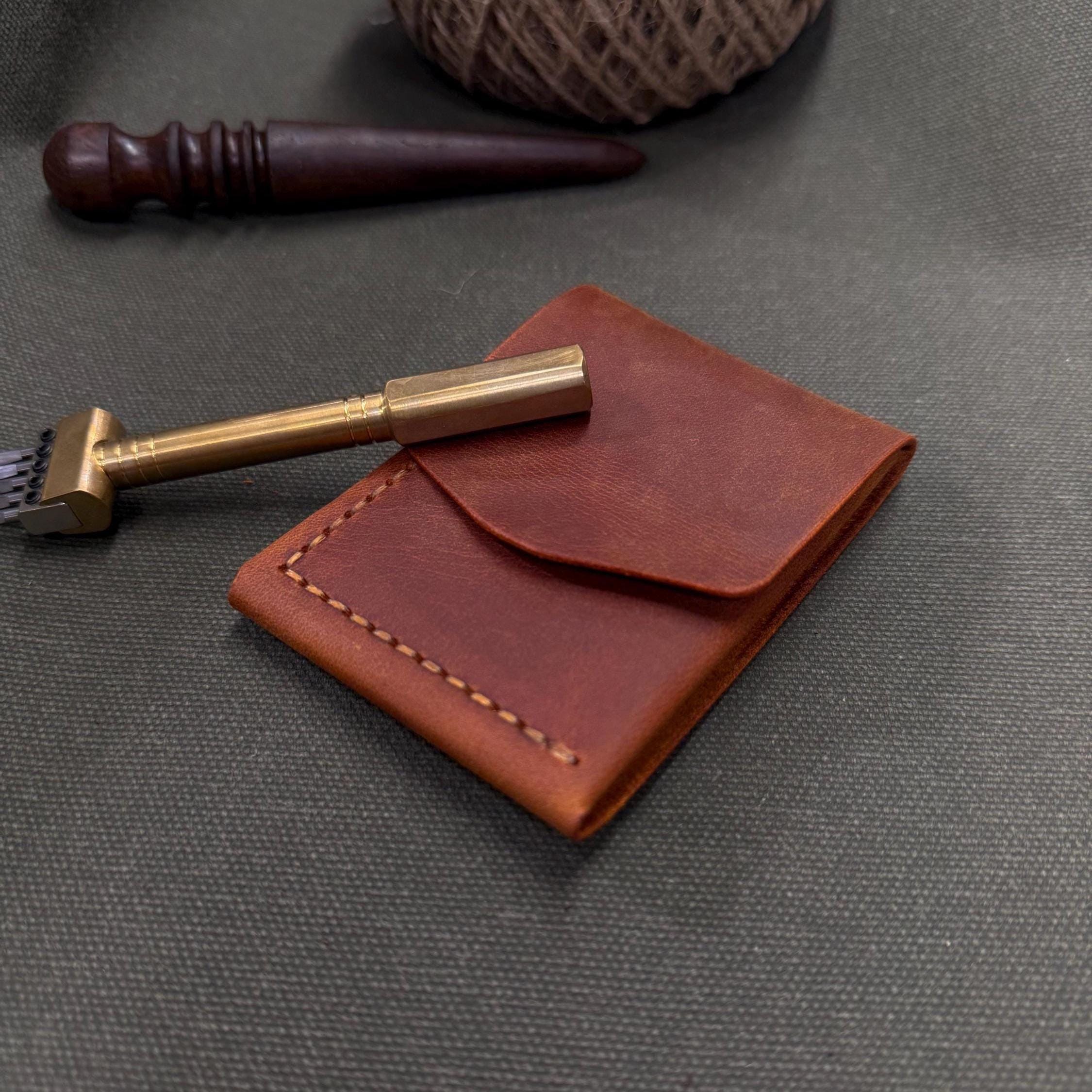Leather Cash Wallet, Slim Card & Cash Holder, Handmade Minimalist Wallet, Front Pocket, Flap Wallet, Personalized Wallet, Everyday Wallet
