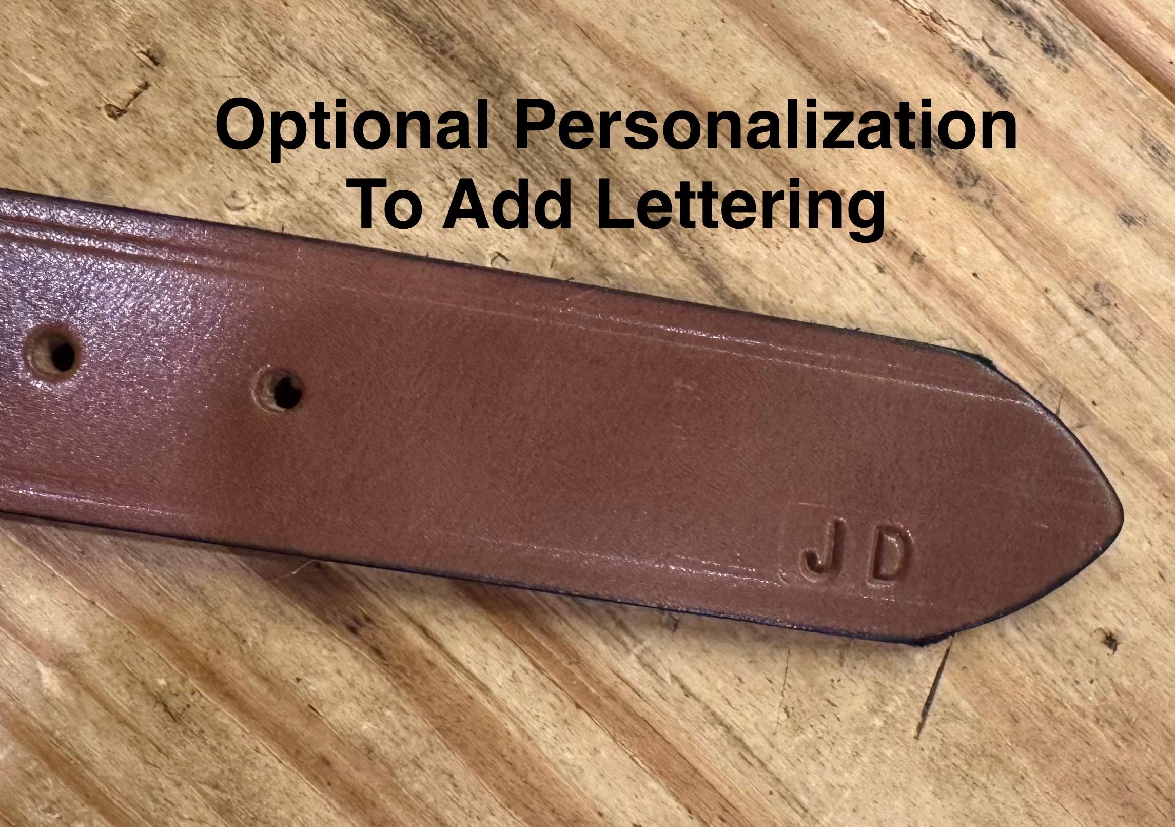 Handmade Leather Belt for Men, 1.5” Full Grain Buffalo Leather, Changeable Buckle, Made in USA
