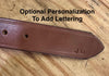 Handmade Leather Belt for Men, 1.5” Full Grain Buffalo Leather, Changeable Buckle, Made in USA