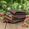 Personalized Leather Phone Belt Pouch, Retro Hiking Waist Bag