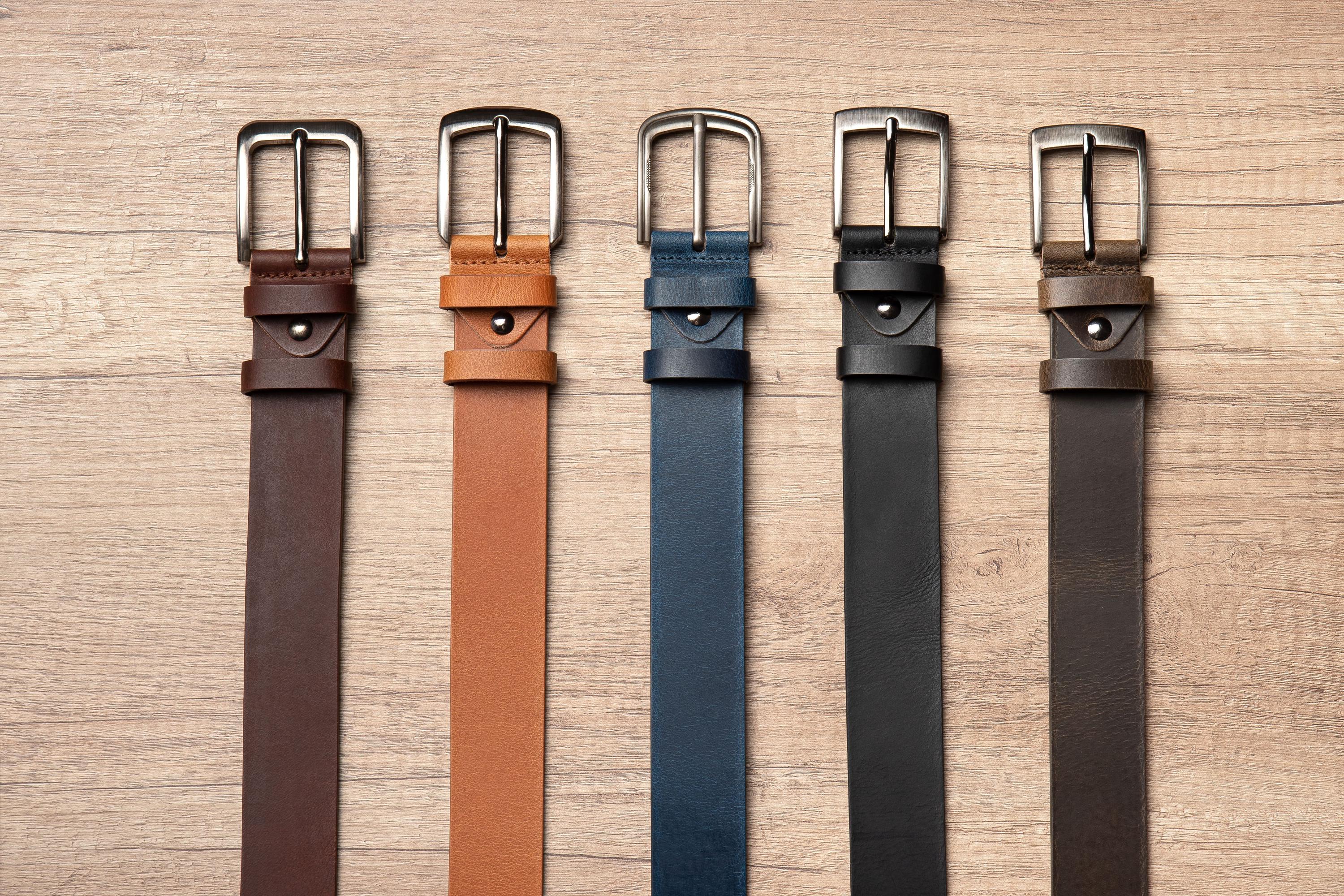 Handmade Full Grain Leather Belt – Men’s Casual Accessory