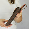 Handmade Crazy Horse Leather Phone Holster with Belt Loop, Custom Fit Case For iPhone