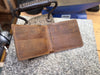 Alligator Leather Wallet, Handmade Full Grain Bifold, Personalized, Made in USA