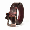 Amish Made Full Grain Buffalo Leather Belt: 1.5" Wide, USA HANDMADE