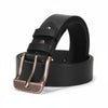Amish Made Full Grain Buffalo Leather Belt: 1.5" Wide, USA HANDMADE