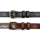 Handmade 1” Full Grain Leather Belt: Brown or Black Men’s Belt, USA Made
