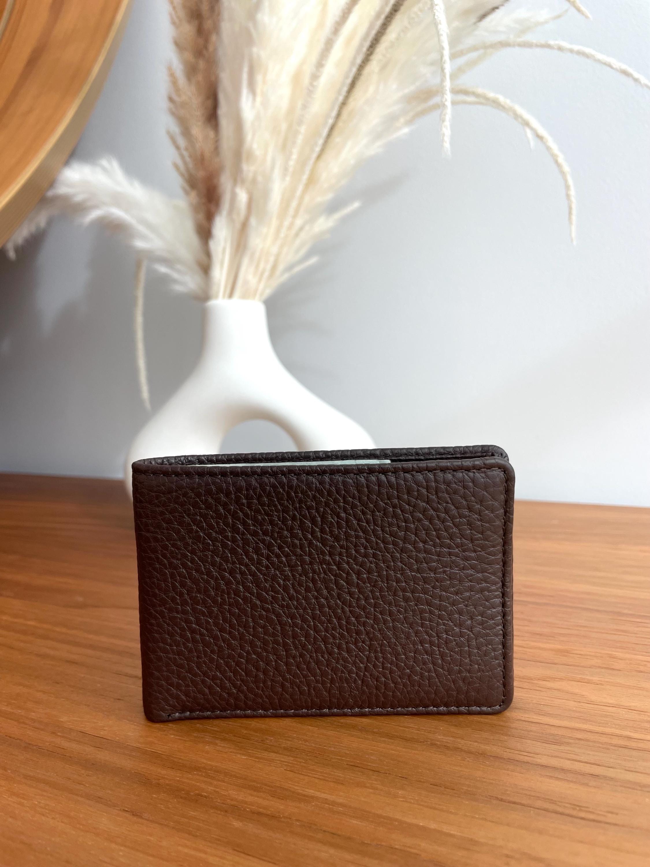 Custom Leather Wallet for Men - RFID Bifold Wallet with Optional Coin Pouch & Removable ID Flap - Personalized - Gift for Him, Dad, Husband