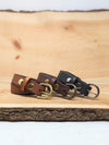 Handmade Full Grain, Cow Leather Belt: Customizable Buckle & Length, USA Made, 1" Wide