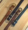 Handmade Full Grain, Cow Leather Belt: Customizable Buckle & Length, USA Made, 1" Wide