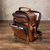 Personalized leather messenger crossbody bag - view 7