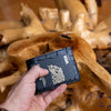 Smallest wallet, Black Alligator Wallet for Men - Minimalist Slim Design