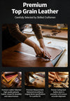 Handmade Leather iPhone Case, Full Grain Leather Cover for iPhone 17 16 15 14 13
