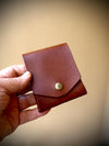 Handmade Italian Leather Wallet, Minimalist Card Holder with Pen Loop, William Tyndale