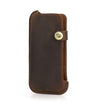 Handmade Genuine Leather Phone Holster for Men, iPhone 17 16 15 14 Pro Max Belt Pouch, 6.9 Inch Cellphone Waist Bag,Travel Camping PhoneCase