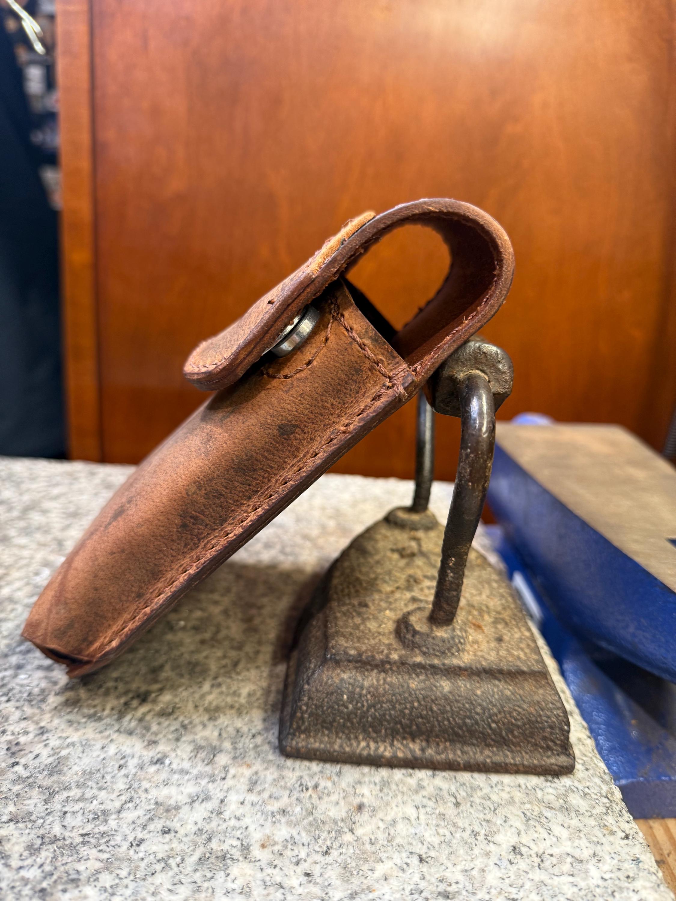 No-Scratch Leather Phone Holster, Mechanic Phone Case, Handmade Full Grain, Made in USA