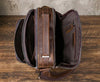 Personalized leather messenger crossbody bag - view 6