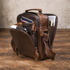 Personalized leather messenger crossbody bag - view 1