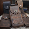 Handmade Leather Phone Case, Belt Holster, Buffalo Full Grain Leather, Made in USA