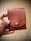 Handmade Italian Leather Wallet, Minimalist Card Holder with Pen Loop, William Tyndale