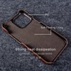 Handmade Leather iPhone Case, Full Grain Leather Cover for iPhone 17 16 15 14 13
