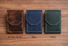 Personalized Full Grain Leather Cash Wallet for Men, Slim Front Pocket Card Holder, Handmade Minimalist Magnetic Flap Wallet, Gift for Him