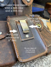 Handmade Leather Phone Case, Belt Holster, Buffalo Full Grain Leather, Made in USA