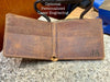 Alligator Leather Wallet, Handmade Full Grain Bifold, Personalized, Made in USA