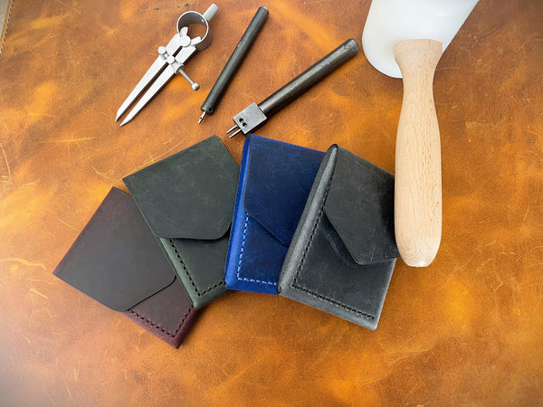 Leather Cash Wallet, Personalized Minimalist Leather Flap Wallet for Men, Slim Front Pocket Wallet, Gift For Father, Husband, Boyfriend, Dad