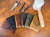 Leather Cash Wallet, Personalized Minimalist Leather Flap Wallet for Men, Slim Front Pocket Wallet, Gift For Father, Husband, Boyfriend, Dad
