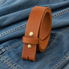 Leather Belt Without Buckle 1 1\2 Belt for your buckle | Brown leather no buckle belt | Buffalo Leather Belt for men | snap on leather belt