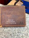 Alligator Leather Wallet, Handmade Full Grain Bifold, Personalized, Made in USA