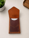 Leather Cash Wallet, Personalized Minimalist Leather Flap Wallet for Men, Slim Front Pocket Wallet, Gift For Father, Husband, Boyfriend, Dad