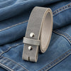 Leather Belt Without Buckle 1 1\2 Belt for your buckle | Brown leather no buckle belt | Buffalo Leather Belt for men | snap on leather belt