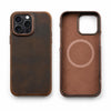 Luxury MagSafe Leather Case, Full Grain Cowhide Cover for iPhone-17 Air & 16/15 Series