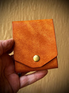 Handmade Italian Leather Wallet, Minimalist Card Holder with Pen Loop, William Tyndale