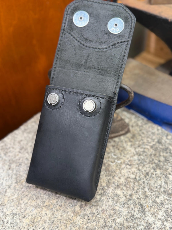 No-Scratch Leather Phone Holster, Mechanic Phone Case, Handmade Full Grain, Made in USA