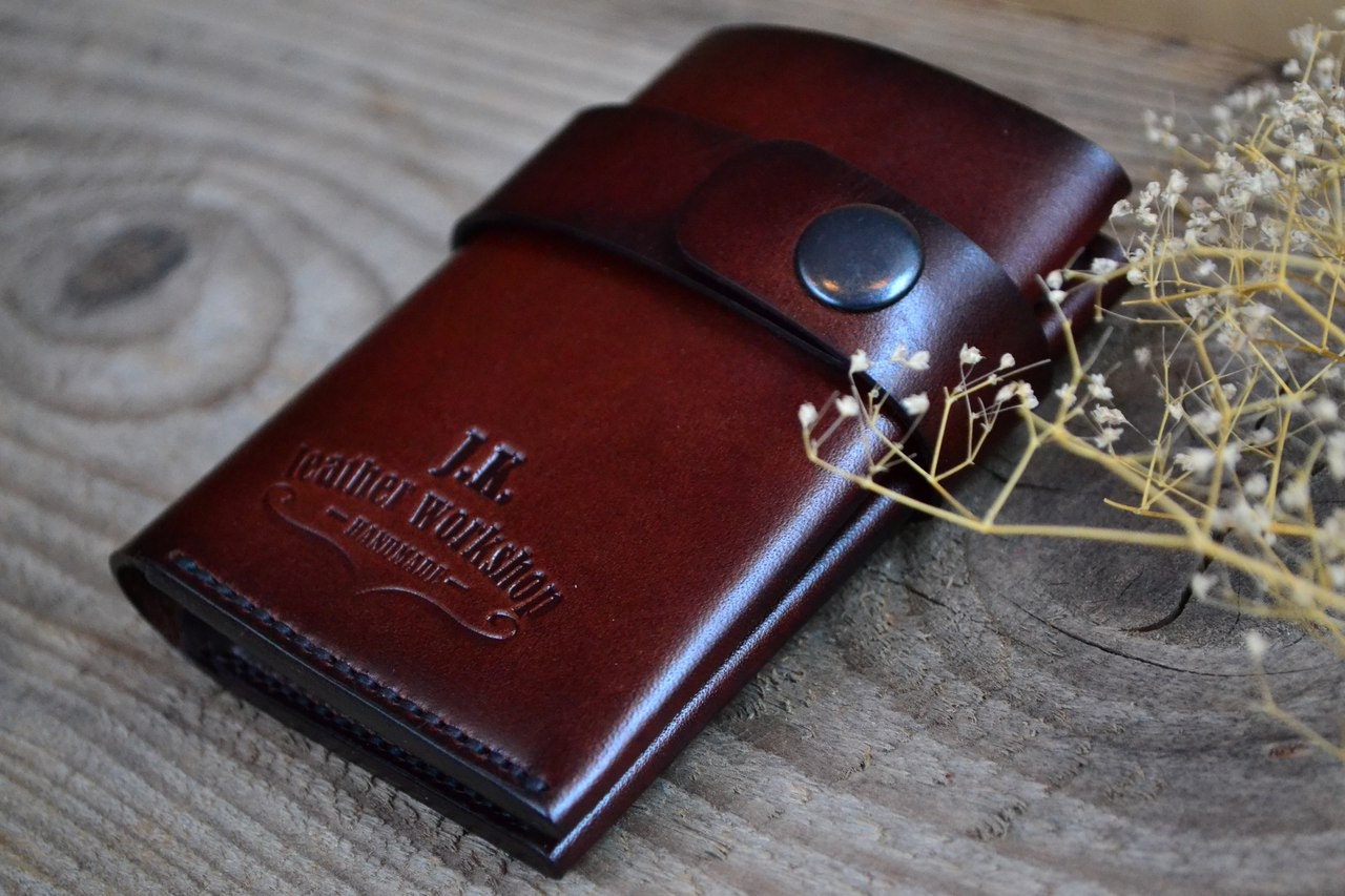 Personalized Mens Leather Wallets Leather Card Holder Gift for him Men's Leather Wallet Men's Father's day Gift for Men Leather Cardwallet