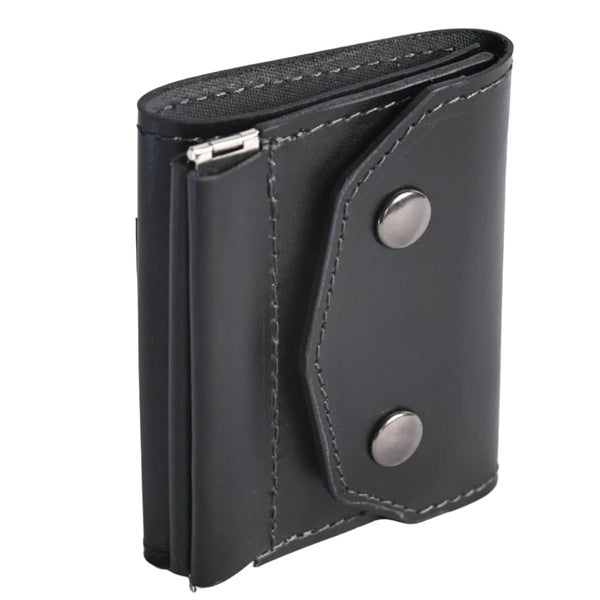 Leather Trifold Wallet "TAKUMI Crack"
