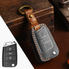 Top Grain Leather Volkswagen key Case