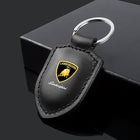 Lamborghini Crest Emblem aitoa nahkaa oleva avaimenperä