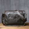 Vintage Top Grain Leather Men's Crossbody Messenger Bag