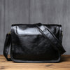 Vintage Top Grain Leather Men's Crossbody Messenger Bag