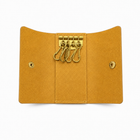 Handcrafted Vintage Leather Key Holder with Brass Hooks